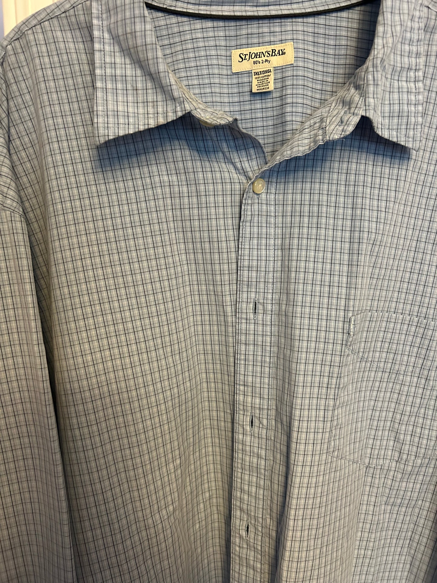 Blue Button Up