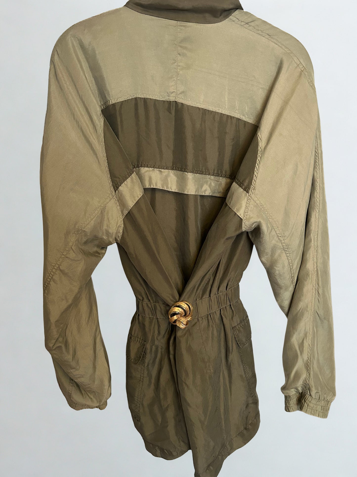 Vintage olive and light green jacket