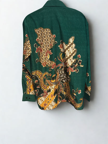 Bali Green and Gold Blouse