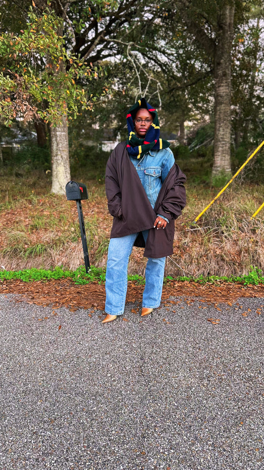 Chocolate brown vintage jacket