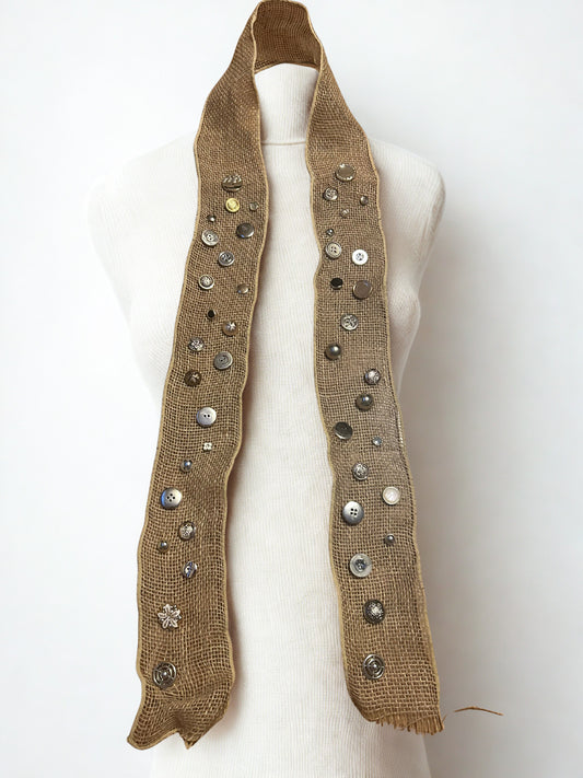 Vintage Button Scraf