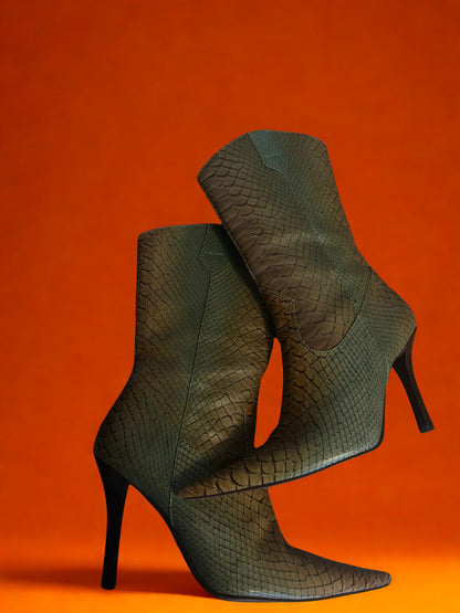 Vintage pattern boots