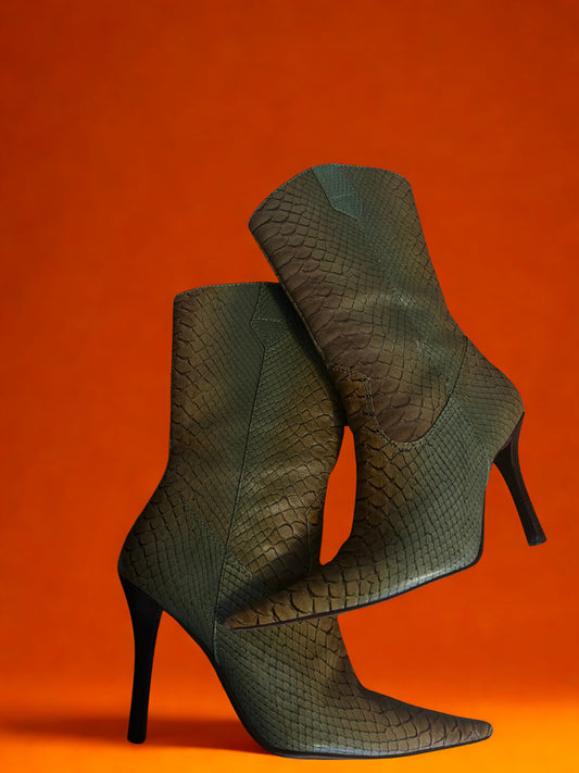 Vintage pattern boots
