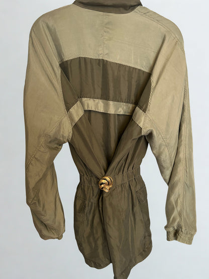Vintage olive and light green jacket